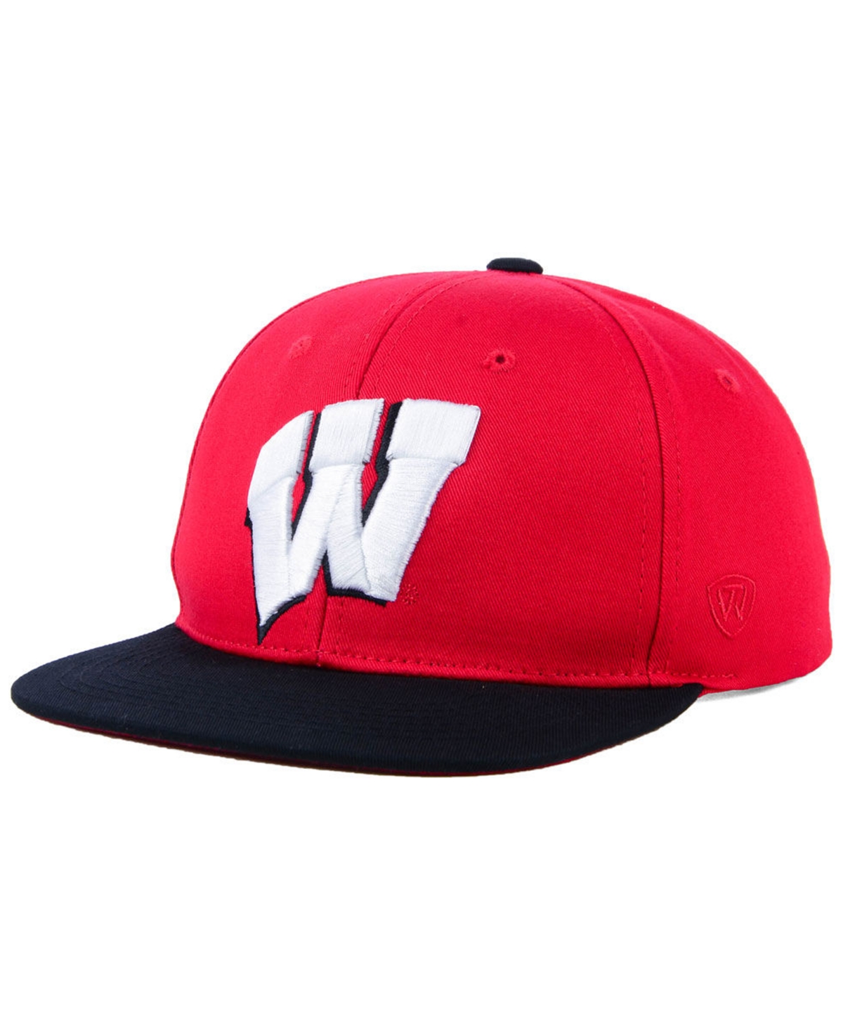 Top Of The World Kids' Boys' Wisconsin Badgers Maverick Snapback Cap In Red,black