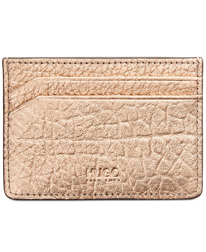 Hugo Boss Men's GoldTone Leather Card Case Macy's