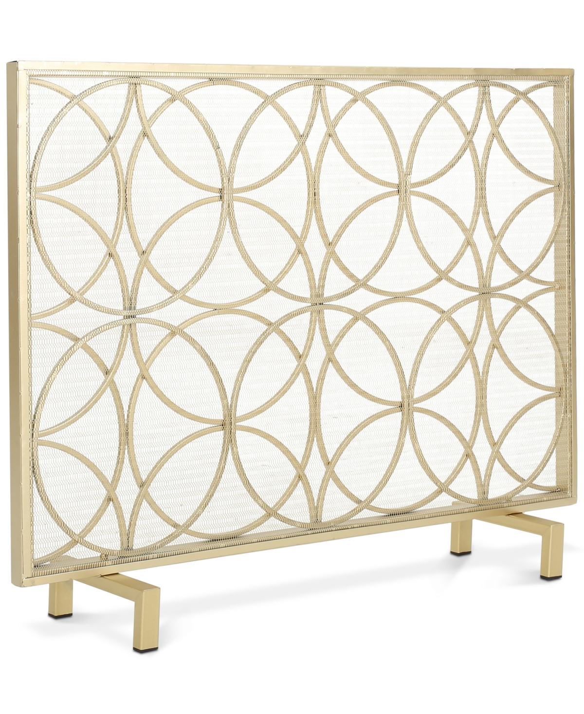 Noble House Panel Fireplace Screen In Gold