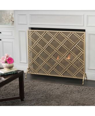 Single Panel Fireplace Screen