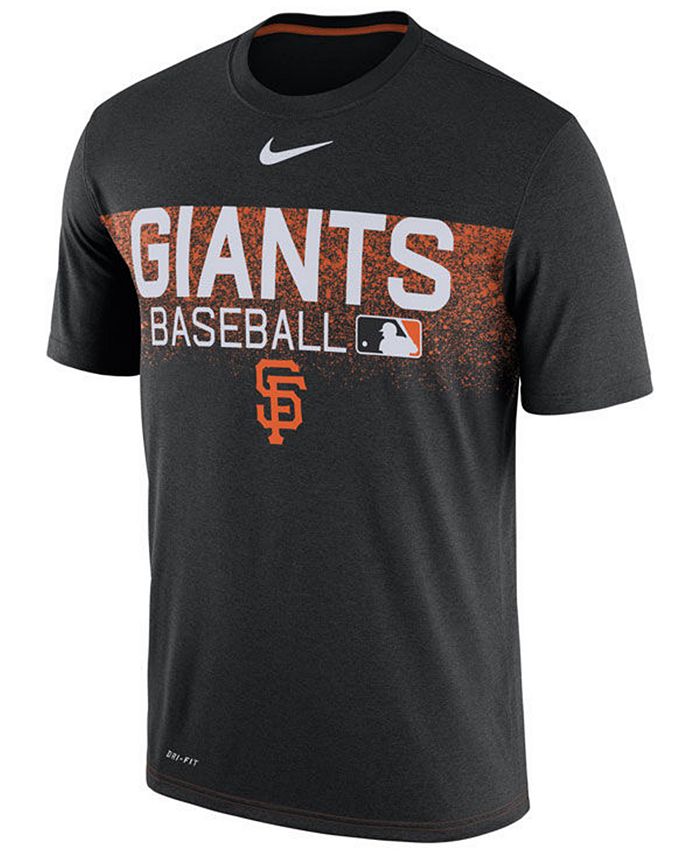 Nike Men's San Francisco Giants Authentic Legend Team Issue T-Shirt ...