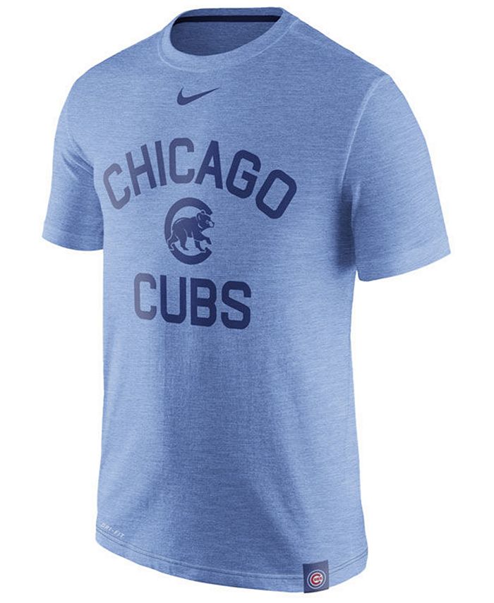 Nike Men's Chicago Cubs Dri-Fit Slub Arch T-Shirt - Macy's