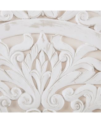 Madison Park Mandala White 3-Pc. 3D Embellished Canvas Wall Art Set 