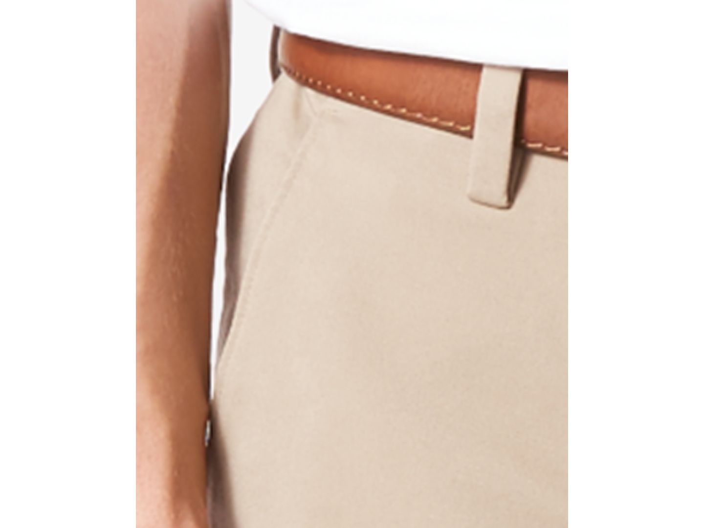 Мужские брюки Dockers Workday Smart 360 Flex Classic Fit Khaki Stretch, цвет: Песочный бежевый — фото 5