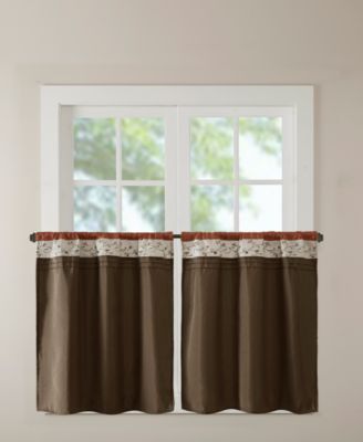 Serene Embroidered Colorblocked Window Treatments