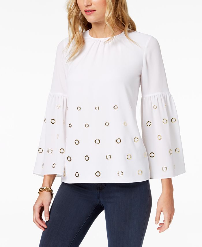Michael kors hot sale grommet top