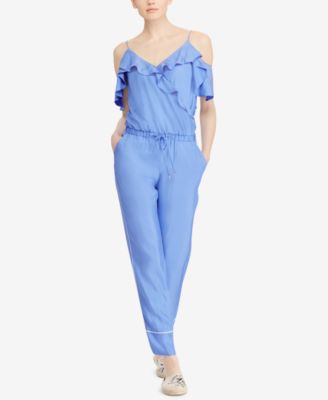 ralph lauren blue jumpsuit