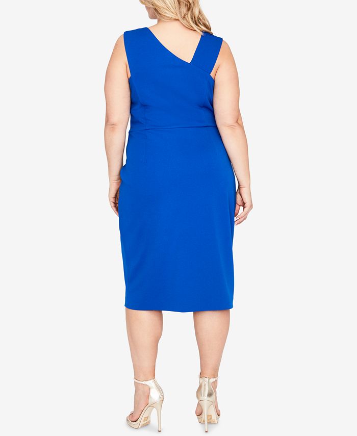 RACHEL Rachel Roy Trendy Plus Size Asymmetrical Sheath Dress - Macy's