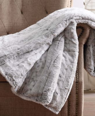 Christian Siriano Luxury Faux-Fur Throw, 60" x 70" - Macy's