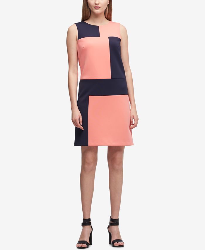DKNY Colorblocked Shift Dress, Created for Macy's Macy's