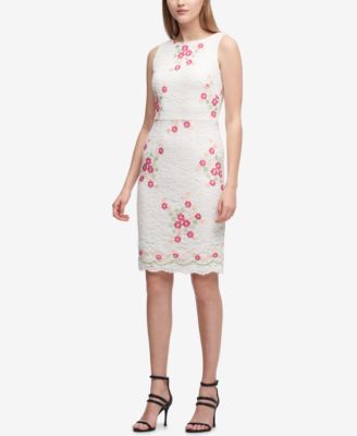 dkny lace sheath dress
