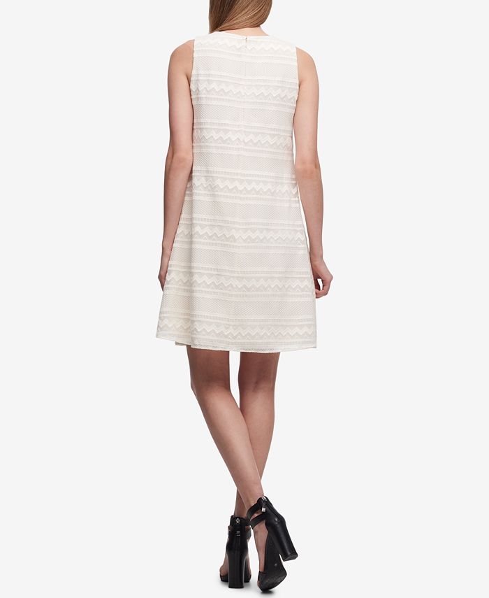 DKNY Embroidered Chiffon Shift Dress, Created for Macy's Macy's