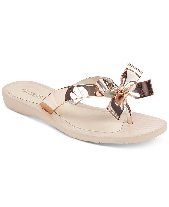 GUESS Women's Tutu Bow Flip Flops & Reviews - Sandals - Shoes - Macy's
