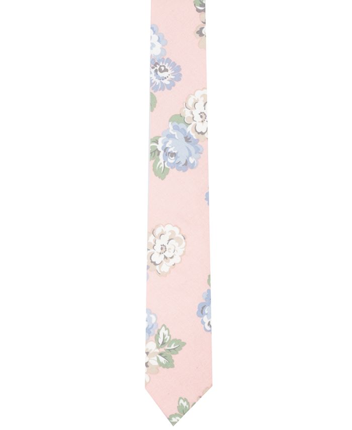 Bar III Men's Shiyama Floral Skinny Tie, Created for Macy's - Macy's