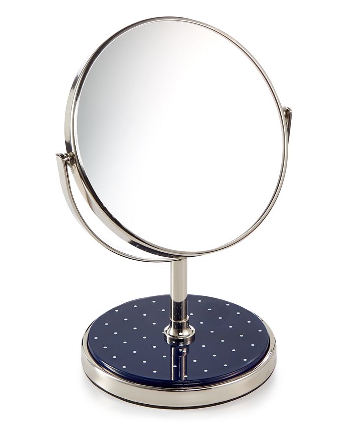 kate spade new york Inset Navy Dot Vanity Mirror Macy's