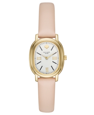 KATE SPADE KATE SPADE NEW YORK WOMEN'S STATEN NUDE LEATHER STRAP WATCH 25MM
