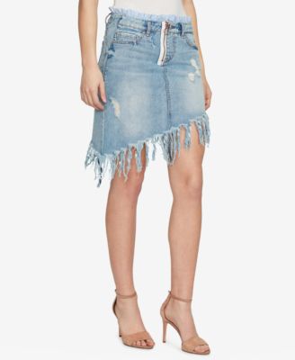 WILLIAM RAST - Denim Asymmetrical Skirt