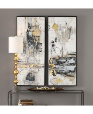 21" Life Scenes 2-Pc. Abstract Wall Art Set