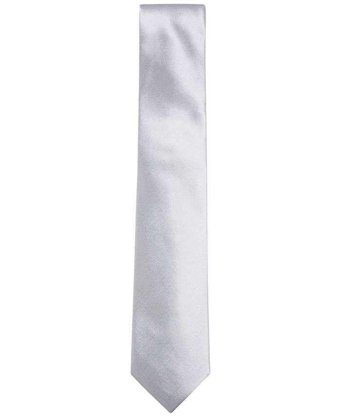 Alfani Men's Solid Slim Silk Tie, Created for Macy's & Reviews - Ties ...