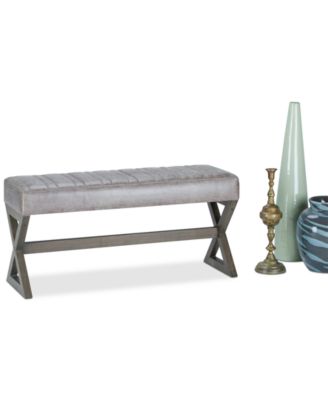 Salinger Contemporary Modern Rectangle Ottoman Bench