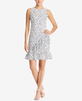 macy's ralph lauren polka dot dress