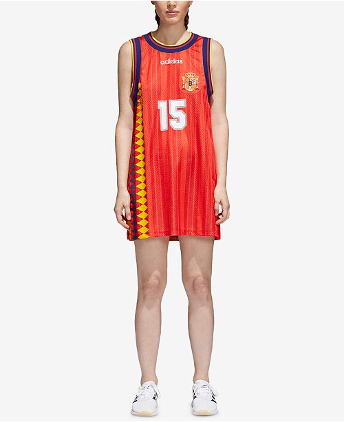 Adidas Spain Soccer Mesh Tank Dress Reviews Dresses Women