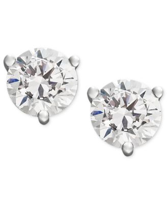 Near Colorless Certified Diamond Stud Earrings in 18k White or Yellow Gold (3/4 ct. t.w.)