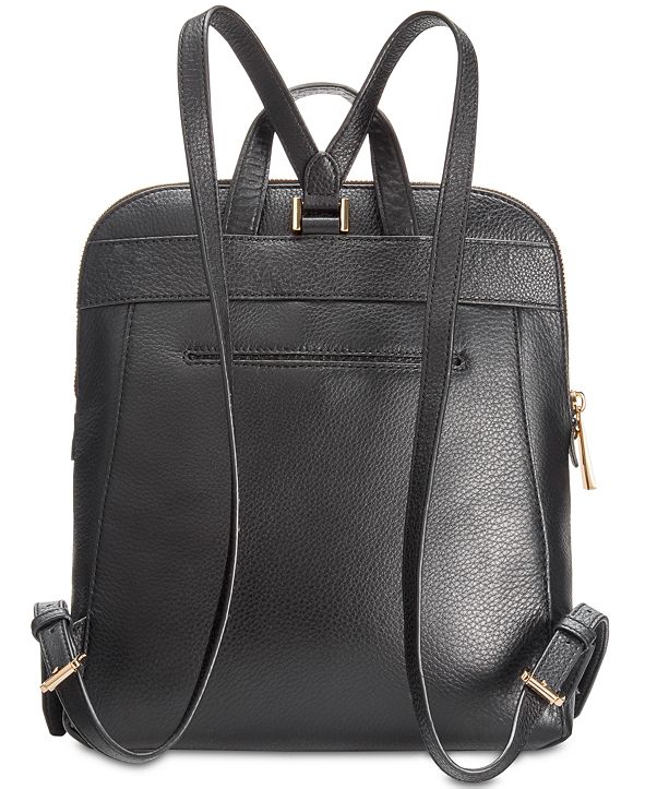 Michael Kors Rhea Slim Pebble Leather Backpack & Reviews - Handbags ...