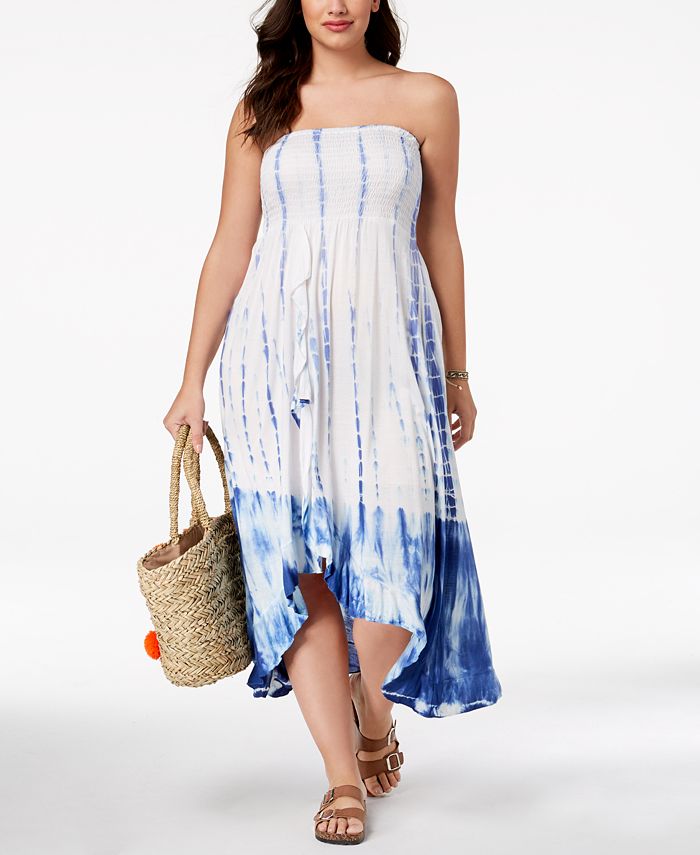 Plus size tube discount dress cover up