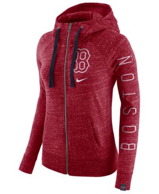 womens red sox zip up hoodie