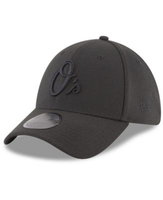 New Era Baltimore Orioles Blackout 39THIRTY Cap - Macy's