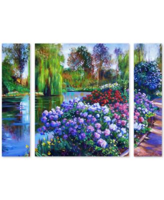 Trademark Global - David Lloyd Glover 'Promise of Spring' Large Multi-Panel Wall Art Set