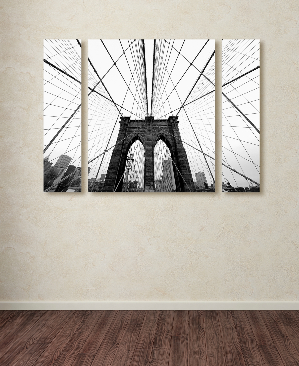 Nina Papiorek 'Nyc Brooklyn Bridge' Multi Panel Art Set Large - 41