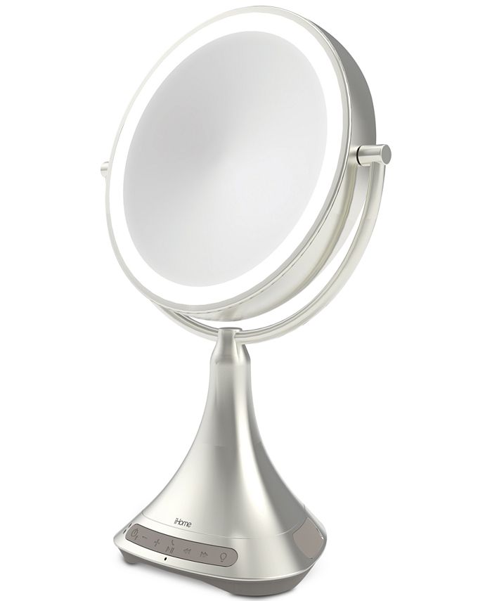 iHome Beauty Lux 9" DoubleSided Vanity Mirror with Bluetooth Audio