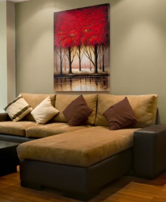 Rio 'Serenade in Red' Canvas Art - 47" x 35"