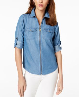 michael kors chambray shirt