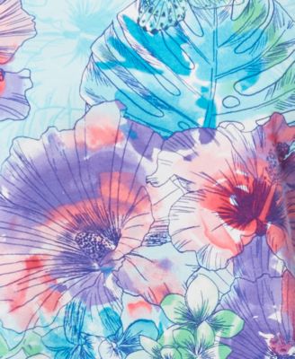 Alfred Dunner Floral-Print Embellished Top