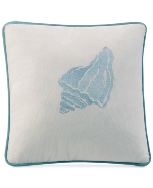 Harbor House Coastline Embroidered 16" Square Decorative Pillow