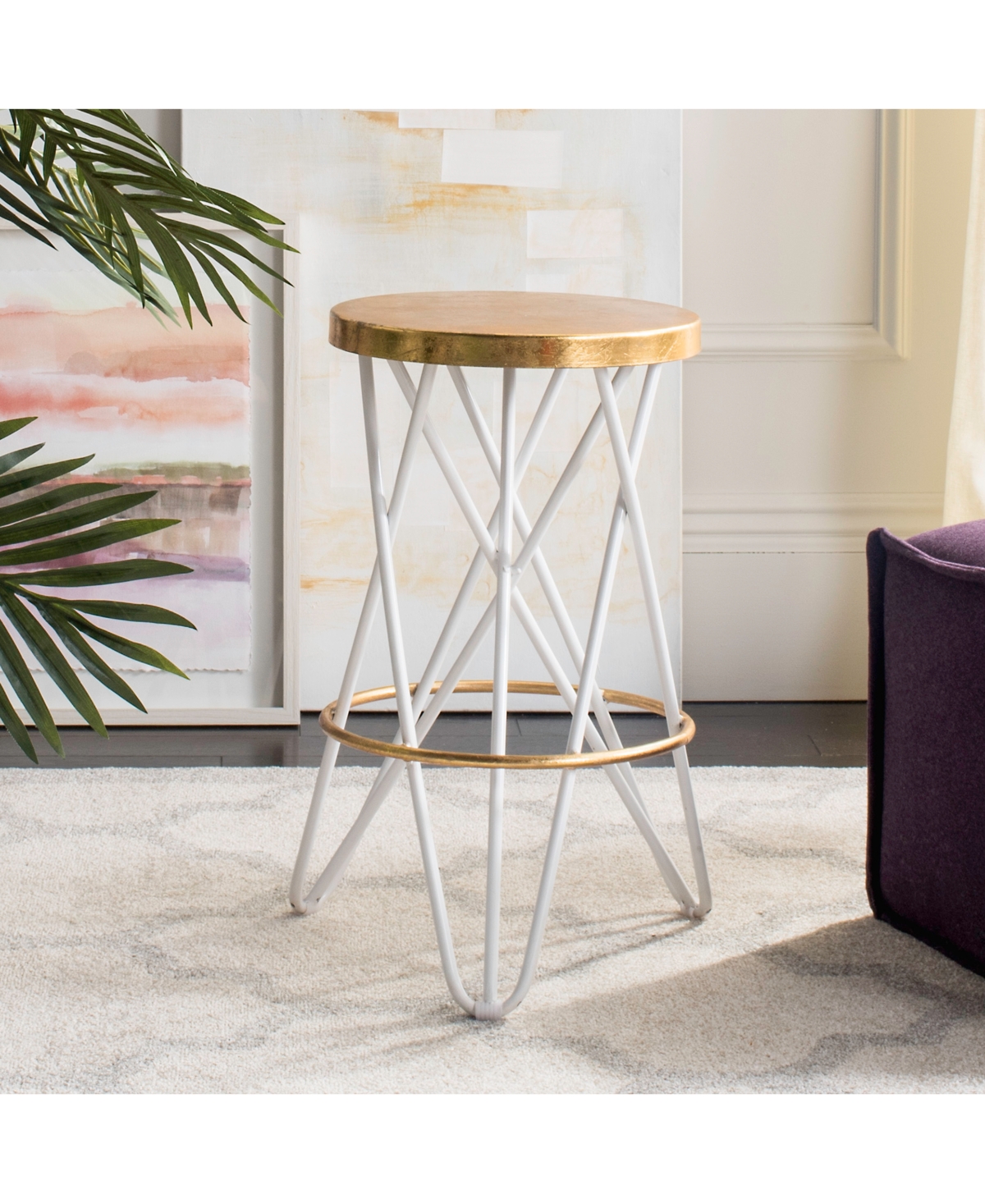 Macy's Kamar Counter Stool In Multi
