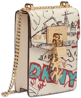 dkny graffiti crossbody