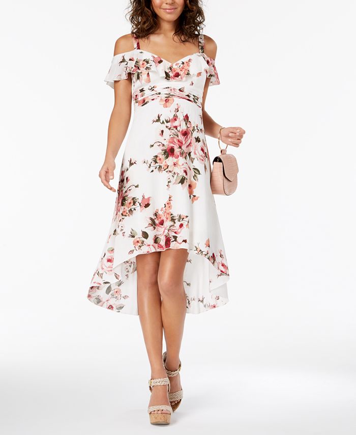 Juniors cold shop shoulder dress