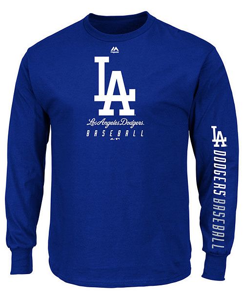 Majestic Men's Los Angeles Dodgers Game Supreme Long Sleeve T-Shirt ...