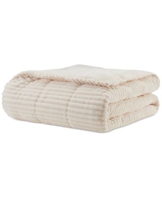 Parker Plush Down Alternative Corduroy Throw, 60" x 70"