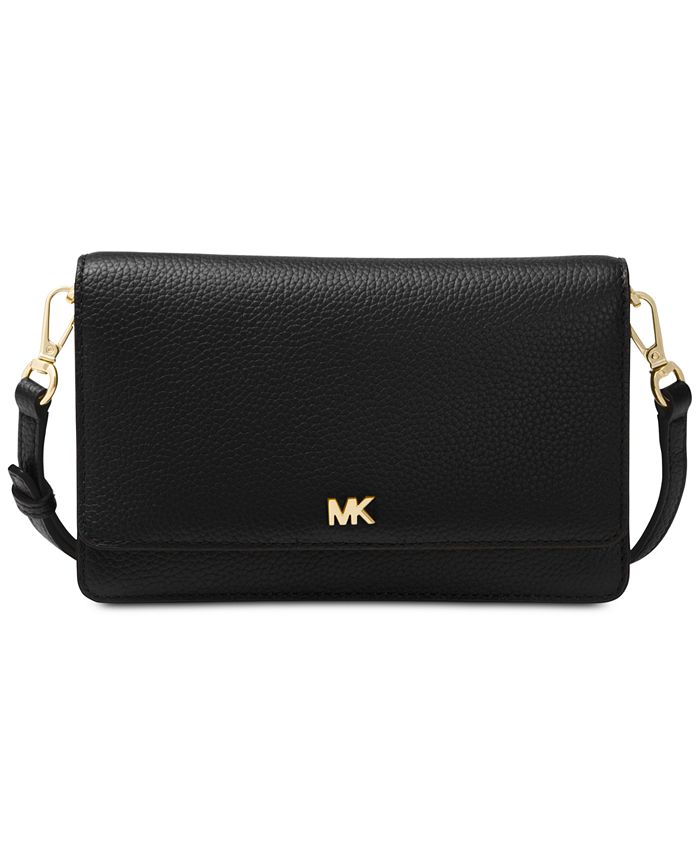 Michael Kors Pebble Leather Phone Crossbody Wallet - Macy's