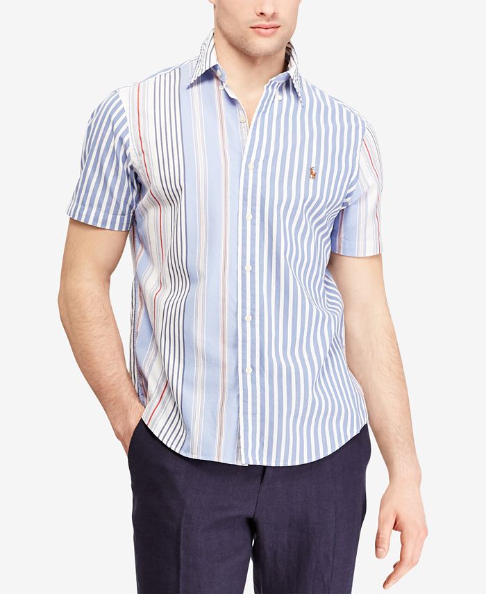 Polo Ralph Lauren Men's Classic Fit Striped Oxford Shirt - Macy's