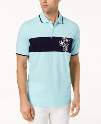 Club Room Men's Floral Polo, Created for Macy's - Macy's
