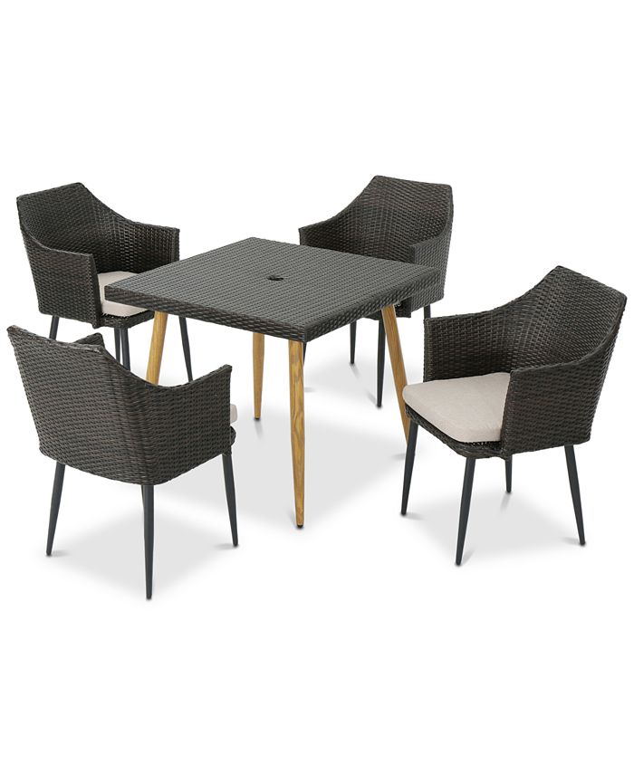 Furniture San Juan 5Pc. Outdoor Dining Set, Quick Ship Macy's