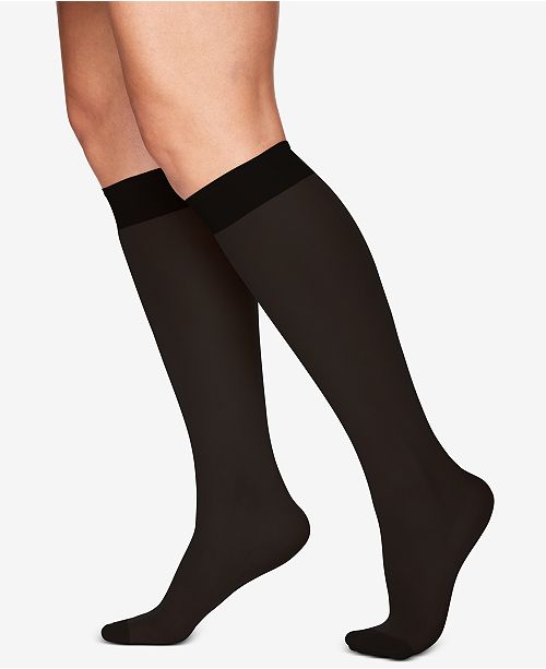 Berkshire Womens Plus Size Day Sheer Knee Highs Hosiery 6451