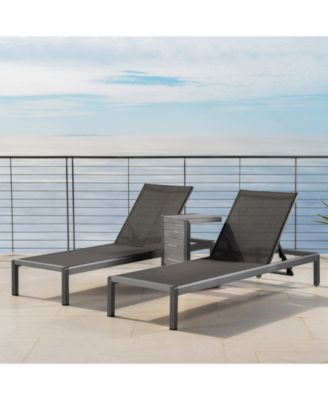 Westlake Outdoor Chaise Lounge and C-Shaped Side Table