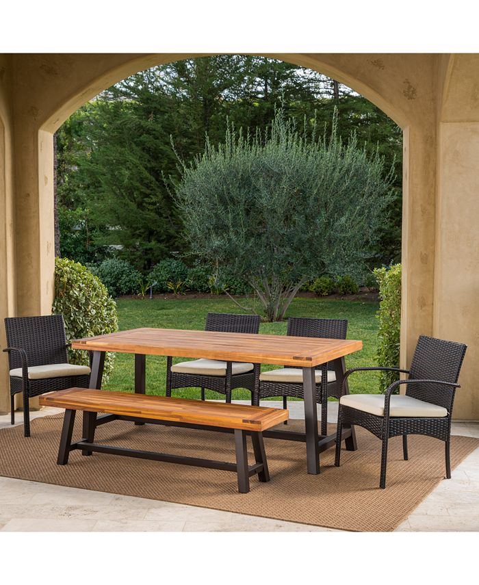 Furniture Westin 6Pc. Outdoor Dining Set with WaterResistant Cushions